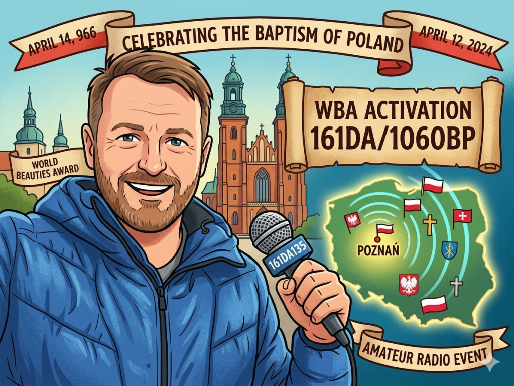 12+17+18/04/2026 – (CRA) 161DA/1060BP – The feast of The Baptism of Poland – 1 PTS (H)/1 PTS (A) BASE STATION. – QSO, — Countries, – Continents / by 161DA135&nbsp;Sylvester.