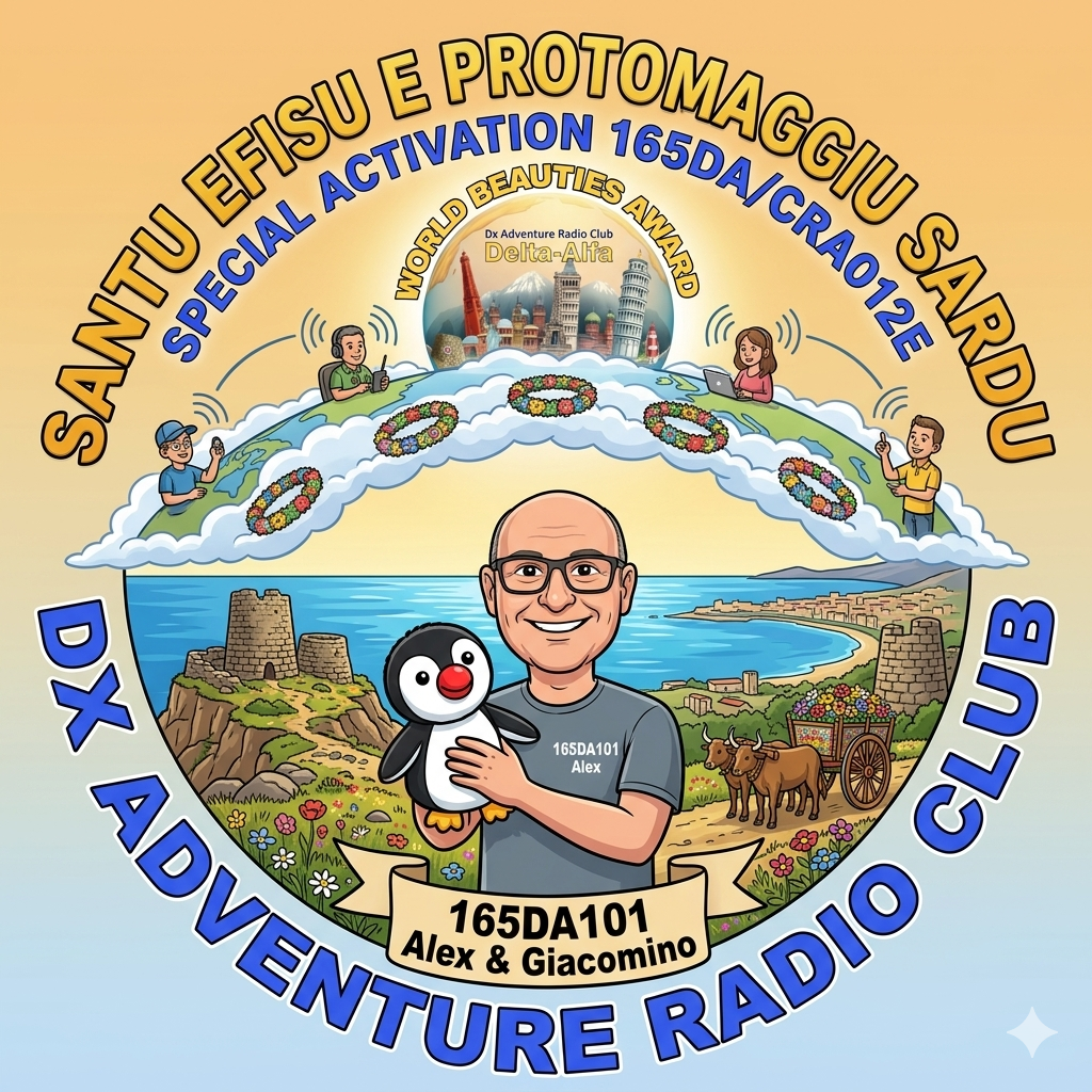 01/05/2026 – 165DA/CRA012E – SANTU EFISU E PROTOMAGGIU SARDU – 1 PTS (H)/1 PTS (A). – QSO, — Countries, – Continents / by 165DA101 Alex. +1 bonus point if you connect ALL CRA012&nbsp;Activations!