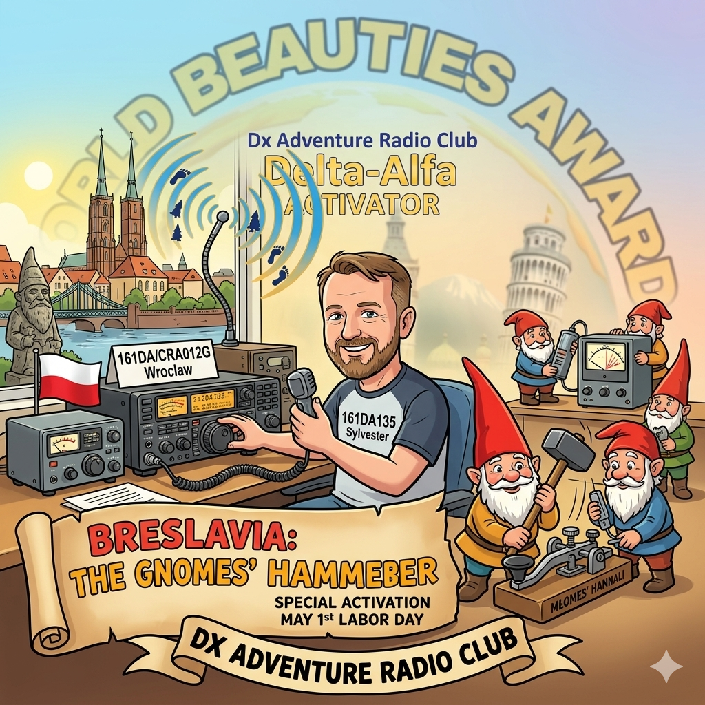 01/05/2026 – 161DA/CRA012G – BRESLAVIA: THE GNOMES’ HAMMER – 1 PTS (H)/1 PTS (A). – QSO, — Countries, – Continents / by 161DA135 Sylvester. +1 bonus point if you connect ALL CRA012&nbsp;Activations!