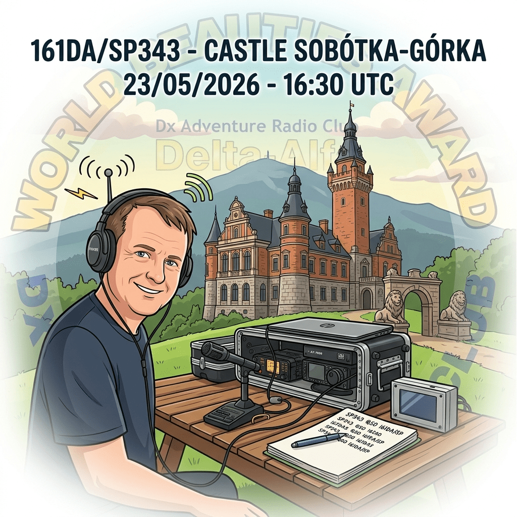23/05/2026 – 161DA/SP343 – Castle Sobotka Goka – 3+1 PTS (H)/3 PTS (A) . 50 QSO, 13 Countries, 1 Continents / by 161DA135&nbsp;Sylvester.