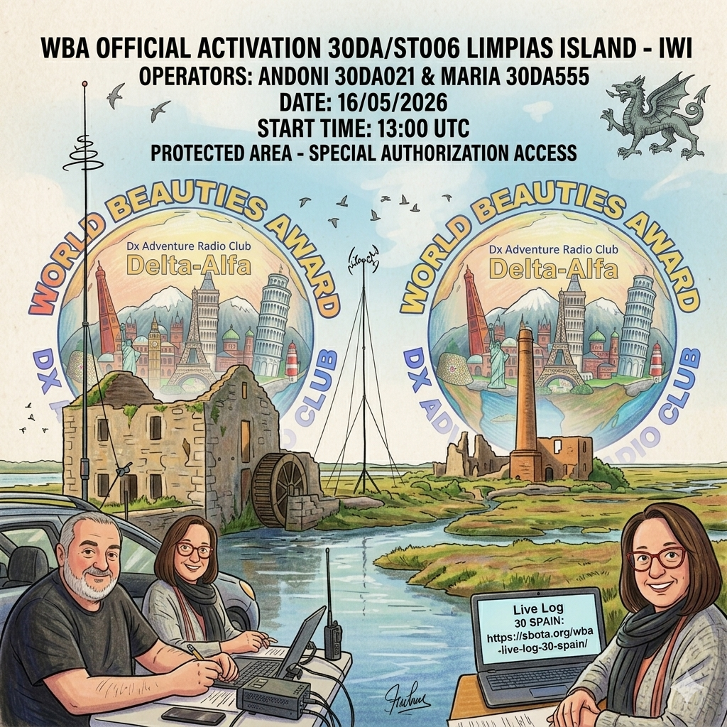 16/05/2026 – 30DA/ST006 – LIMPIAS ISLAND IWI  – 5 PTS (H)/6 PTS (A) . – QSO, — Countries, – Continents / by 30DA021 Andoni & 30DA555&nbsp;Maria.