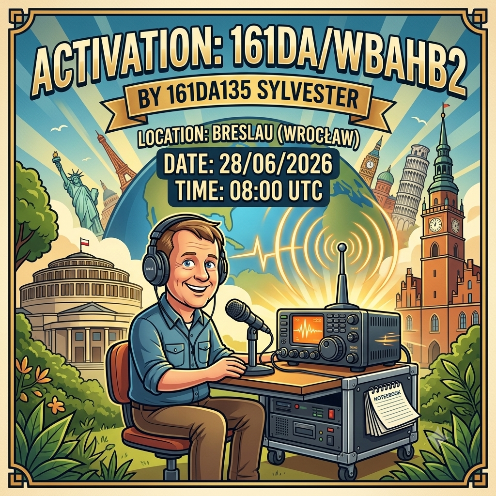 28/06/2025 – 161DA/WBAHB2 – Happy Anniversary to the World Beauties Award – 1 PTS (H)/2 PTS (A) . 146 QSO, 21 Countries, 4 Continents / by 161DA135 Sylvester.