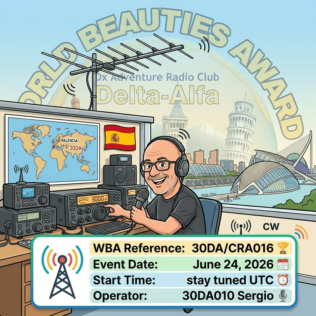 24/06/2026 – 30DA/CRA016 – LAS HOGUERAS DE SAN JUAN – 1 PTS (H)/9 PTS (A). 570 QSO, 48 Countries, 6 Continents / by 30DA010 Sergio.