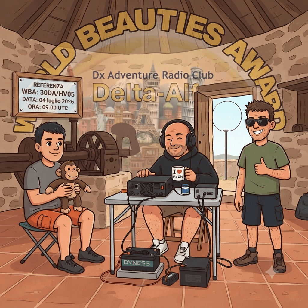 04/07/2026 – 30DA/HV05 – MOLINOS DE ALCUBLAS – 3 PTS (H)/8 PTS (A). 244 QSO, 28 Countries, 5 Continents / by 30DA010 Sergio & 30DA202 Javi & 30DA201 Pepe.