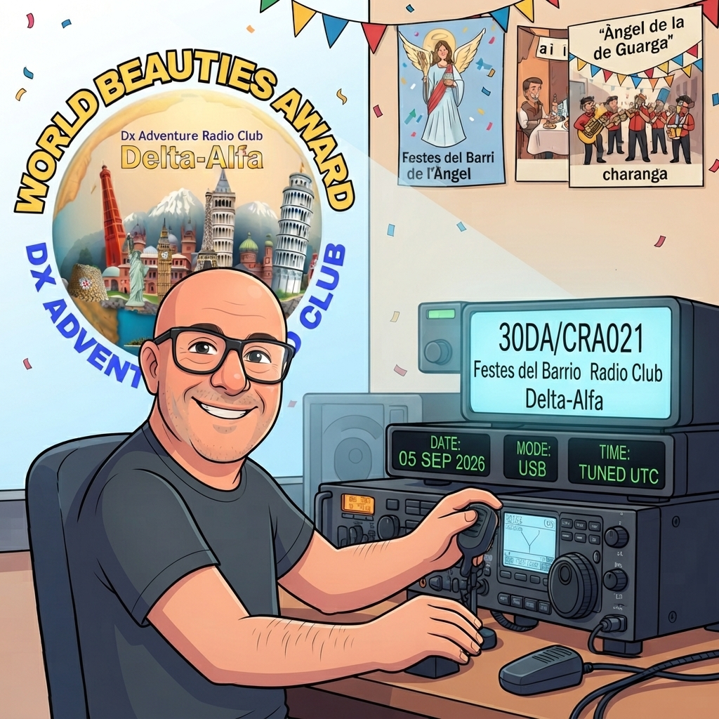 05/09/2026 – 30DA/CRA021 – Festes del Barrio de l’Àngel de la Guarda – 1 PTS (H)/1 PTS (A) . 101 QSO, 27 Countries, 6 Continents / by 30DA010&nbsp;Sergio.