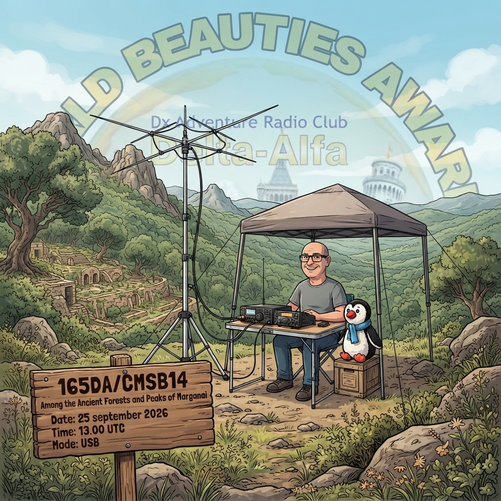 25/09/2026 – 165DA/CMSB14 – Among the Ancient Forests and Peaks of Marganai – 4 PTS (H)/5 PTS (A) . 82 QSO, 20 Countries, 5 Continents / by 165DA101&nbsp;Alex.